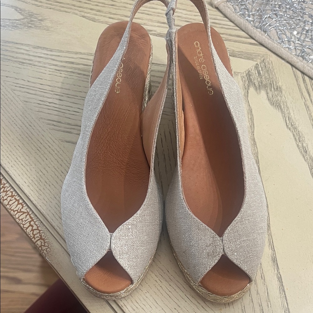 Andre Assous Women's Tan Espadrille Slingbacks